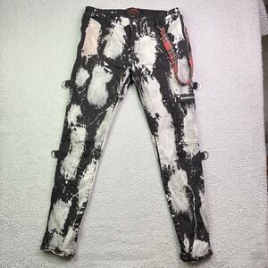 Tripp NYC Pants Mens 32x31 Punk Goth Alternative Street Chaos Grunge Tie Dye